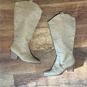 Women's Tan Western Cowboy Boots